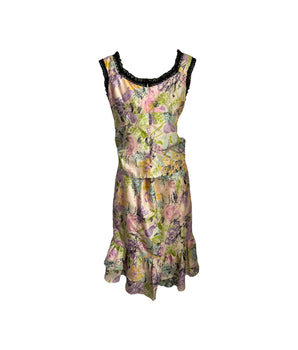 Vintage Nanette Lepore Floral Skirt Set