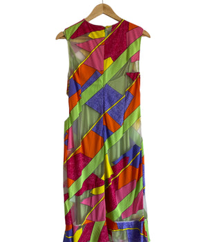 Vintage Gianni Versace Sheer Panel Tank Dress