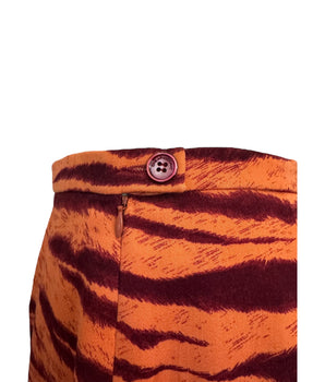 Vintage Moschino Cheap And Chic Tiger Print Pencil Skirt