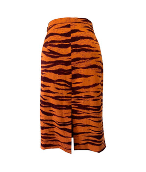 Vintage Moschino Cheap And Chic Tiger Print Pencil Skirt