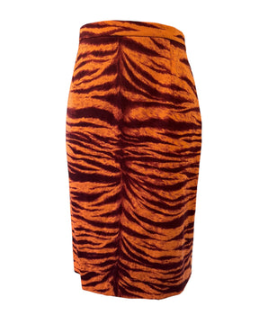 Vintage Moschino Cheap And Chic Tiger Print Pencil Skirt