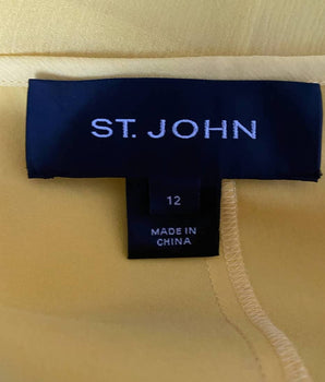 St. John Yellow Ruffle Skirt