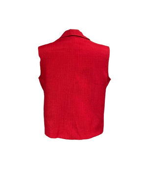 Vintage Yves Saint Laurent Red Vest