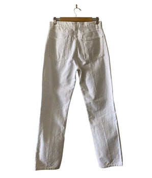 Reformation White Straight Leg Jeans