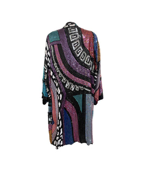 Vintage Neiman Marcus Sequin Duster Kimono