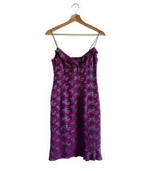 Vintage Nanette Lepore Purple Print Dress