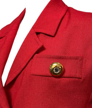 Vintage Yves Saint Laurent Red Vest