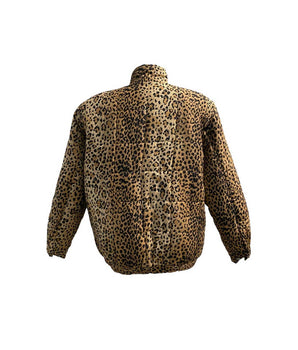 Vintage Silk Leopard Print Jacket