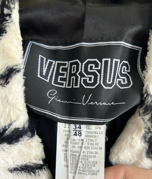 Vintage Versus Gianni Versace Zebra Print Coat