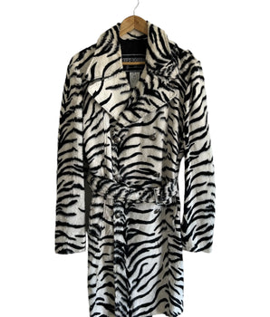 Vintage Versus Gianni Versace Zebra Print Coat