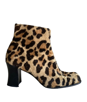 Vintage Moschino Leopard Boots