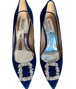 Badgley Mischka Crystal Embellished Pumps