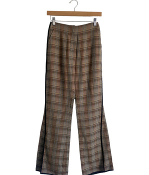 Nanushka Tulip Plaid Tweed Pants